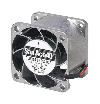 9GE0412P3J03 AXIAL FAN, 40MM, 12VDC, 24.4CFM, 56DBA SANYO DENKI