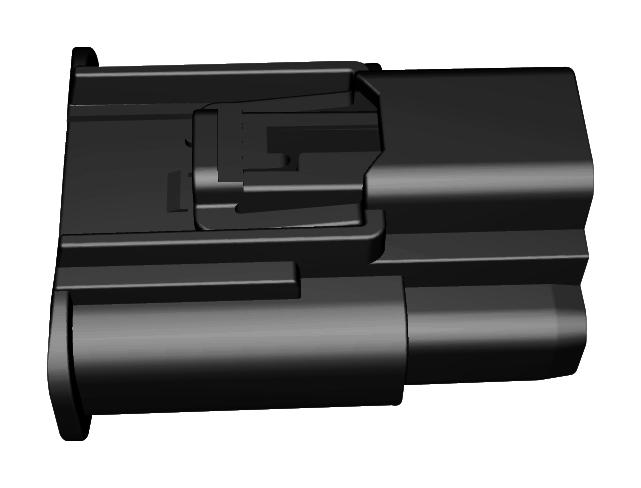 201841-0030. PLUG HOUSING, 3POS, PEI, BLACK MOLEX