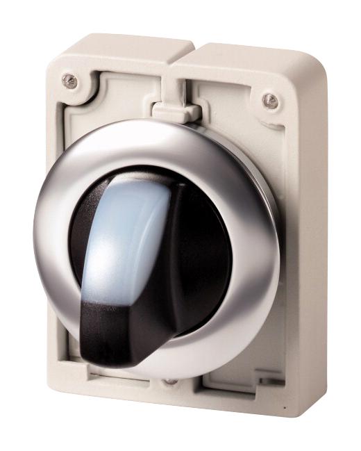 M30C-FWRLK-W SWITCH ACTUATOR, 30MM ILL SELECTOR, WHT EATON MOELLER