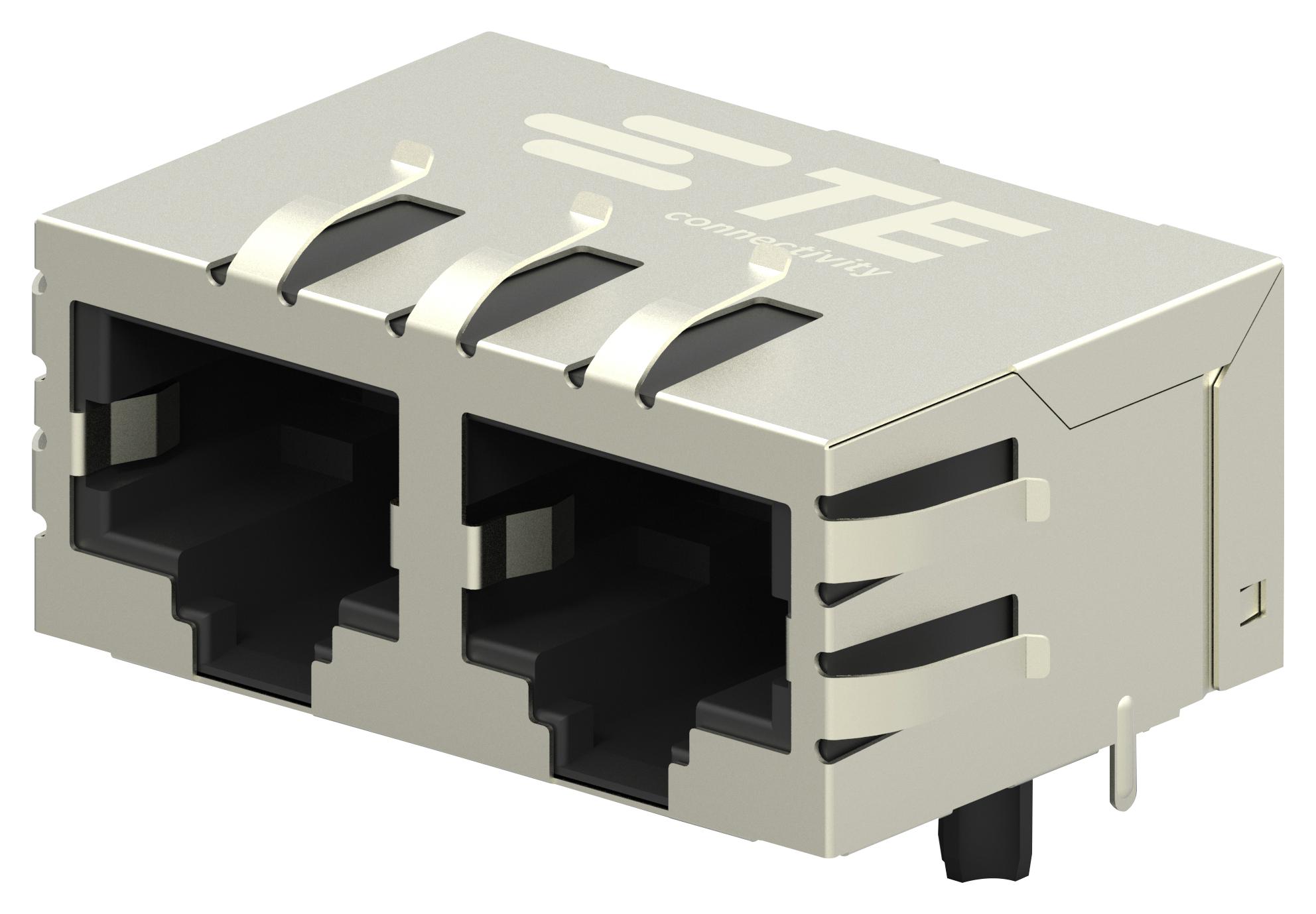 2301996-4 RJ45 CONNECTOR, JACK, 8P8C, 2PORT, TH TE CONNECTIVITY