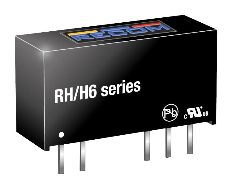 RH-0512D/H6 DC-DC CONVERTER, 2 O/P, 1W RECOM POWER