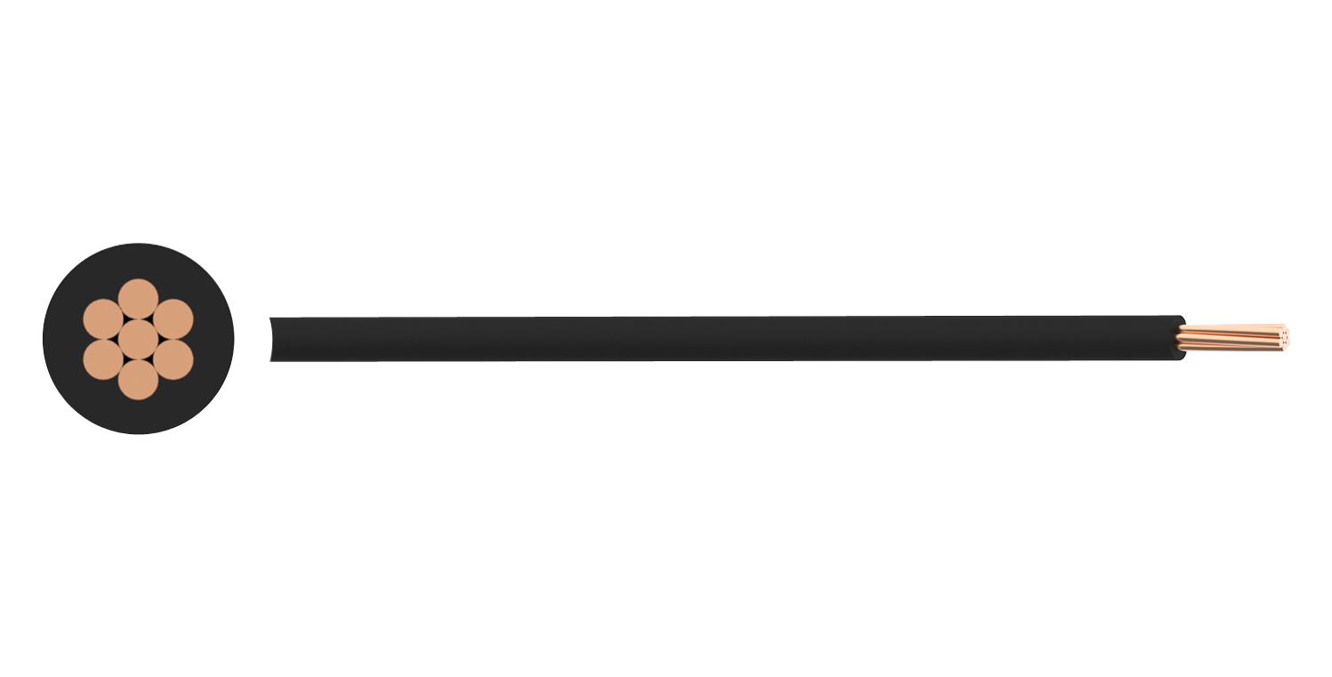 PP-6491X-2.50MMBLK HOOK-UP WIRE, 2.5MM2, BLACK, 100M MULTICOMP PRO