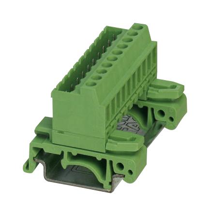 UMSTBVK 2,5/16-G-5,08 TERMINAL BLOCK, DIN RAIL, 16POS, 12AWG PHOENIX CONTACT