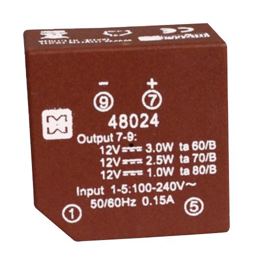 48023 POWER SUPPLY, AC-DC, 9V, 0.33A MYRRA