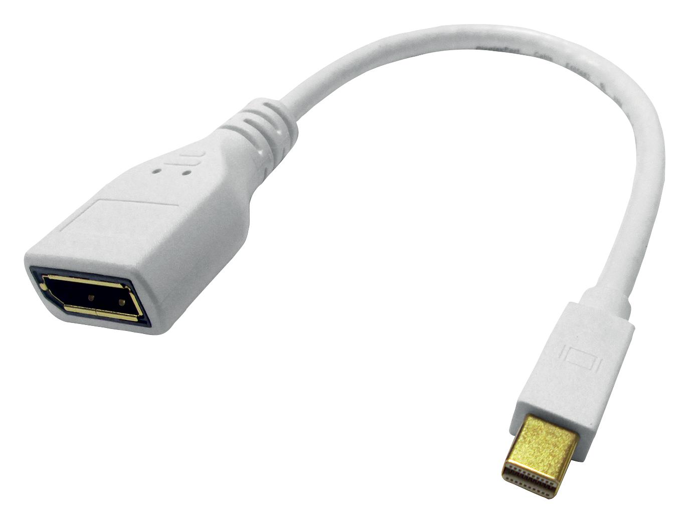 12.03.3163 CABLE, MINI DP-HDMI, 150MM, WHITE ROLINE