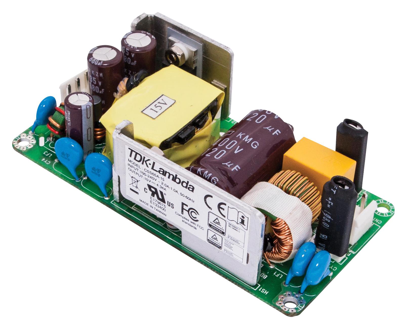 CSS-65A-15 POWER SUPPLY, MEDICAL, AC-DC, 15V, 4.34A TDK-LAMBDA