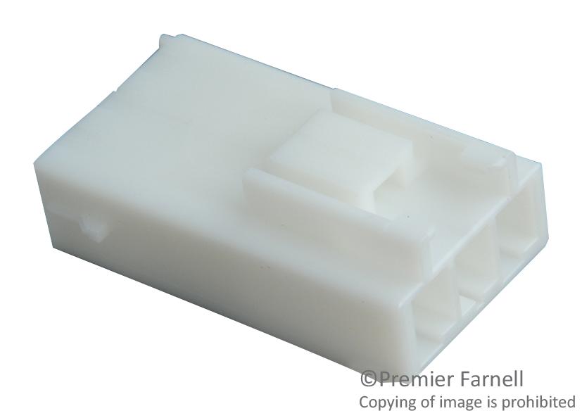 179464-1 RCPT HOUSING, 3POS, NYLON, NATURAL AMP - TE CONNECTIVITY