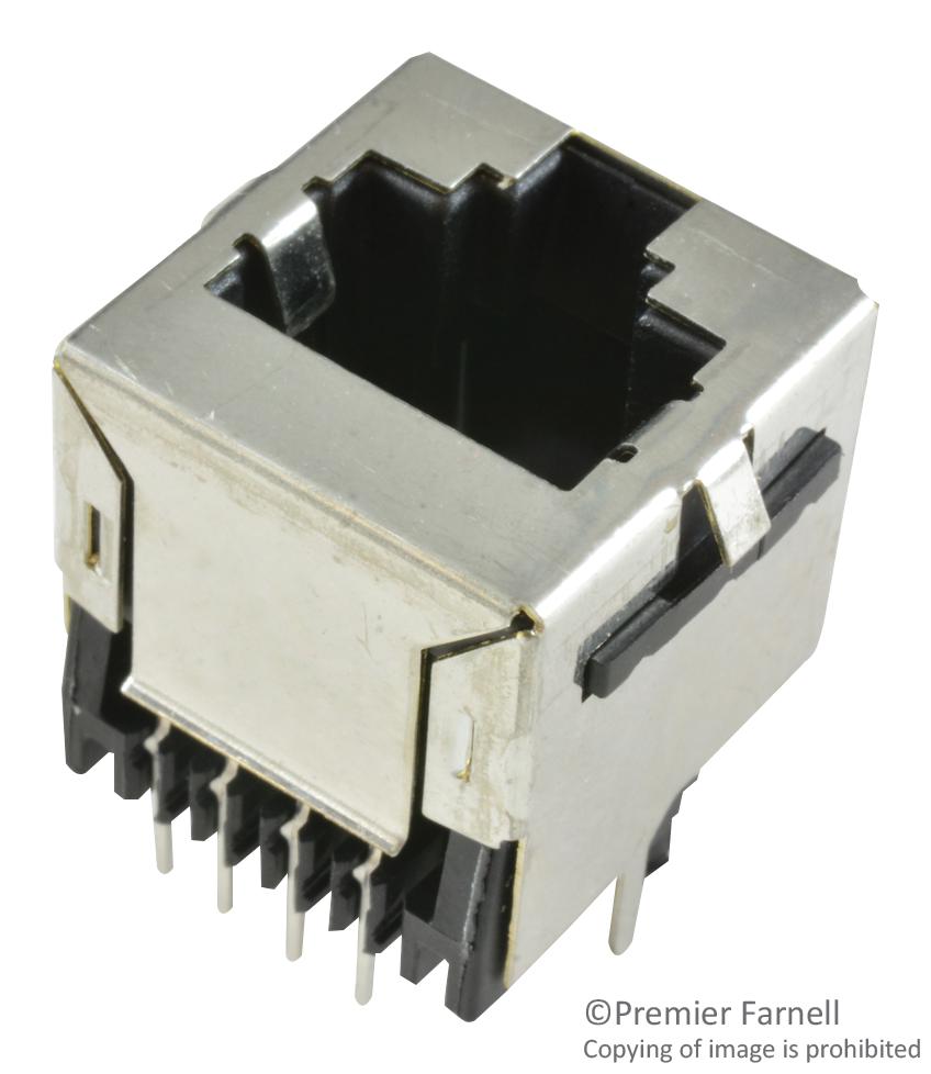 5557969-1 CONN, RJ45 JACK, 8P8C, CAT3, BLK AMP - TE CONNECTIVITY