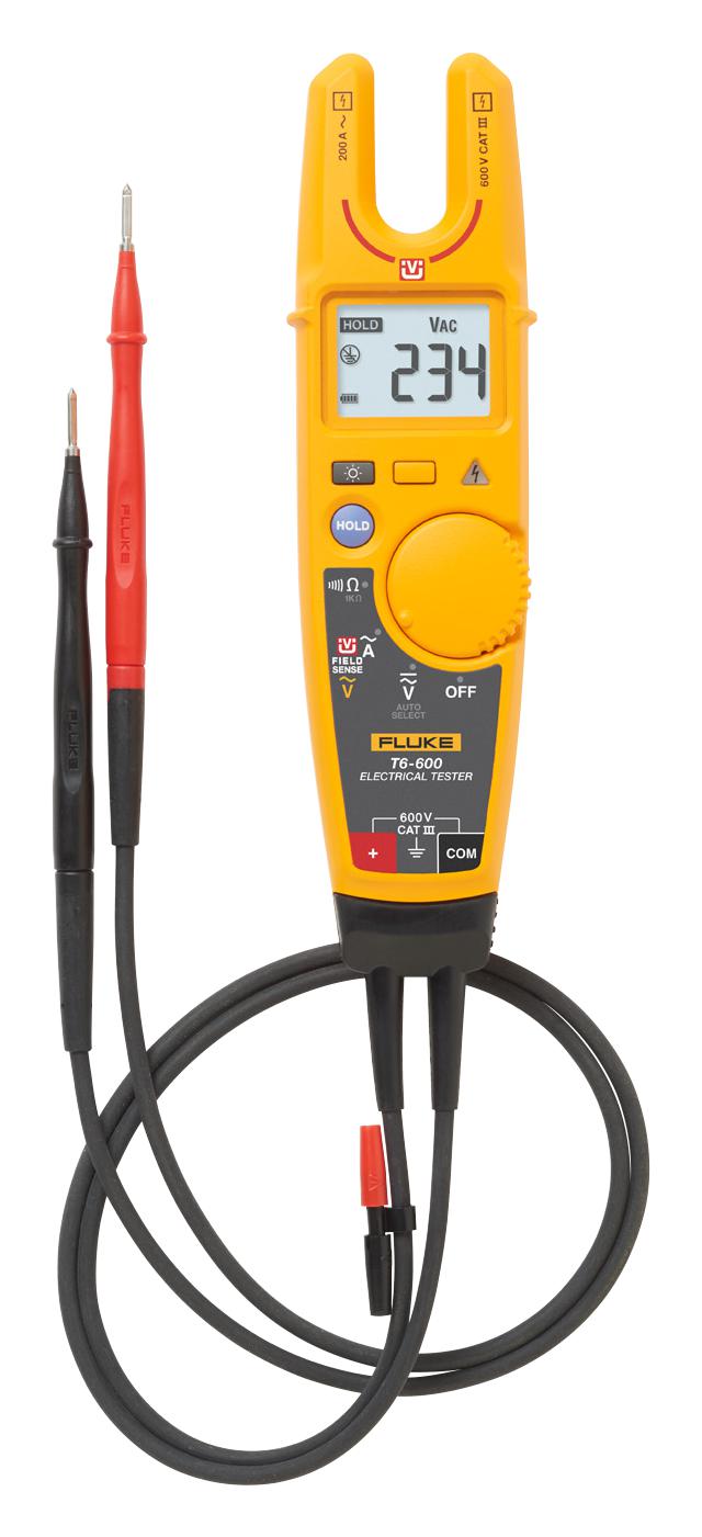 FLUKE T6-600/EU DMM, HANDHELD, 200A, 600V, EU FLUKE