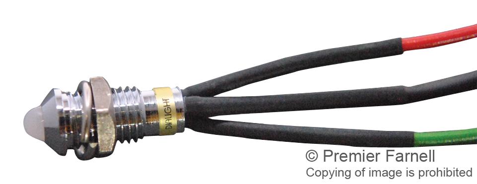 606-1415-110F PANEL INDICATOR, 6MM, RED/GREEN, 2VDC DIALIGHT