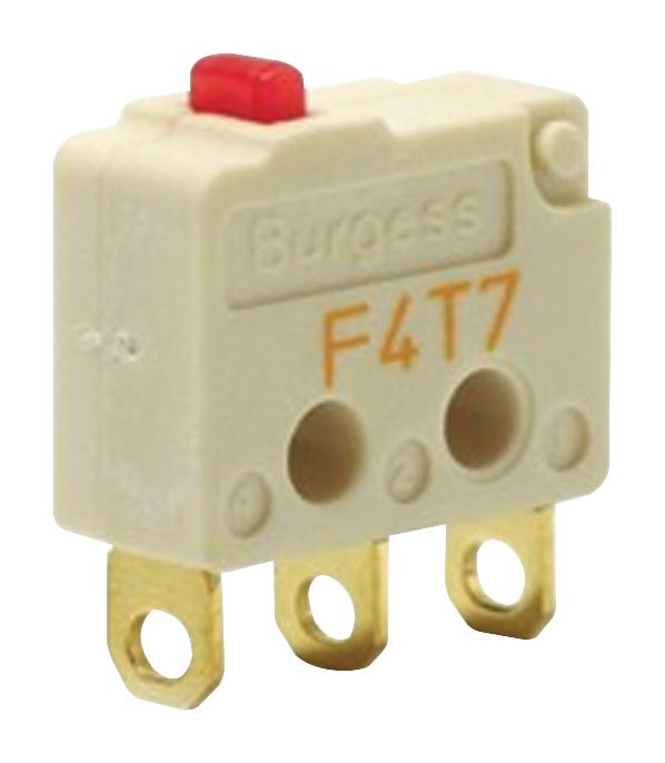 F4T7UL MICROSWITCH, PLUNGER, 1CO, 5A, 250V SAIA-BURGESS