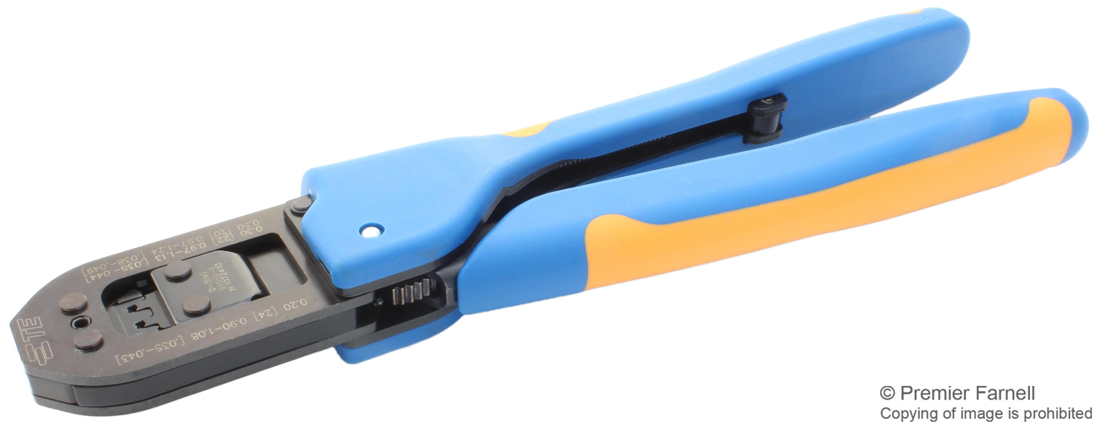 91559-1 HAND CRIMP TOOL, 20-16AWG DYN D-3L AMP - TE CONNECTIVITY