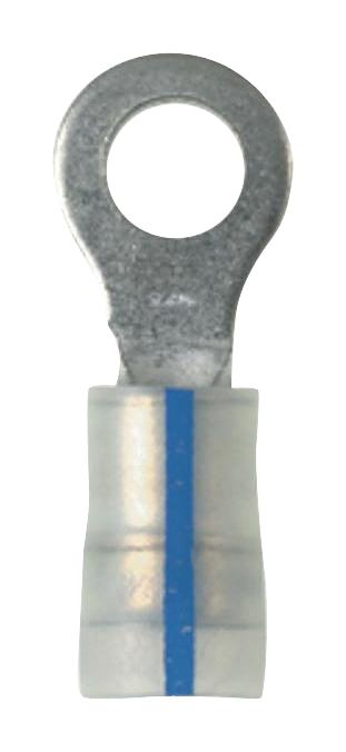 PK14-10R-C TERMINAL, RING TONGUE, #10, 14AWG, BLUE PANDUIT