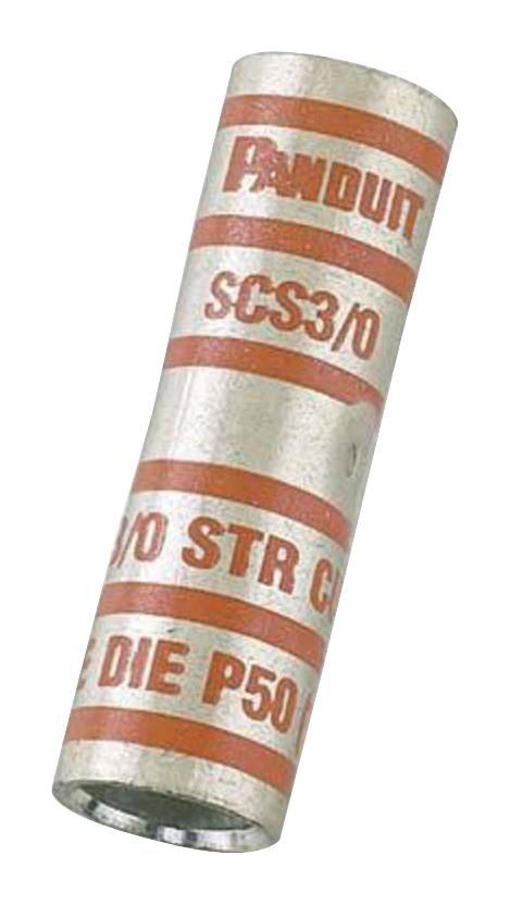 SCS8-L TERMINAL, BUTT SPLICE, 8 AWG, UNINSUL PANDUIT
