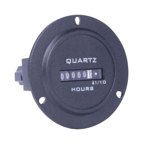 LD13F1 HOUR METER, 10-80VDC, ROUND BEZEL GIC