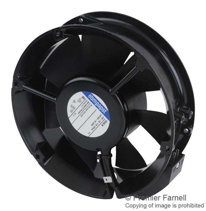 6248N AXIAL FAN, 172MM, 48V, 241.3CFM, 55DBA EBM-PAPST