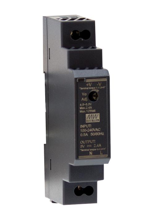 HDR-15-12 POWER SUPPLY, AC-DC, 12V, 1.25A MEAN WELL