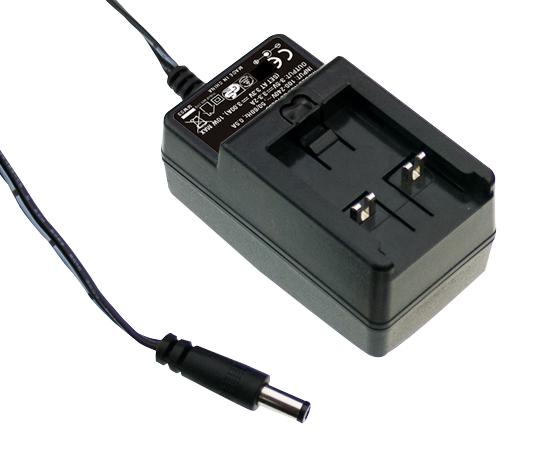 GE18I12-P1J ADAPTOR, AC-DC, 12V, 1.5A MEAN WELL