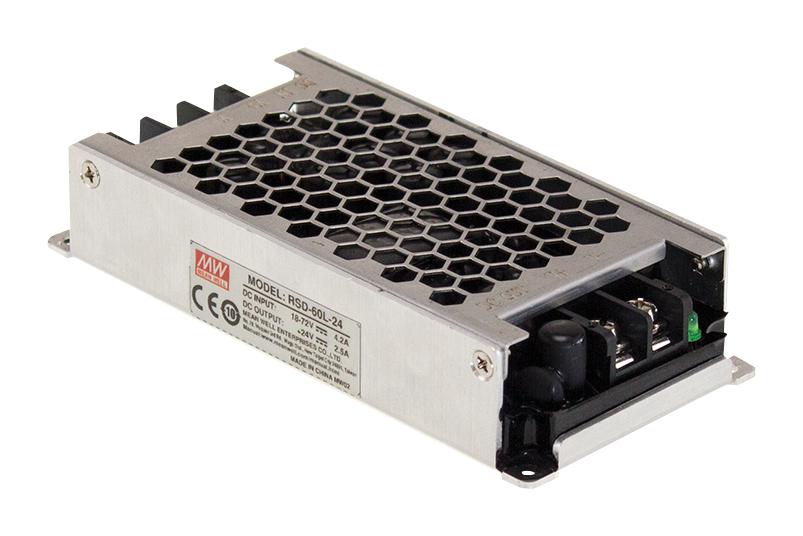 RSD-60G-24 DC-DC CONVERTER, 24V, 1.25A MEAN WELL