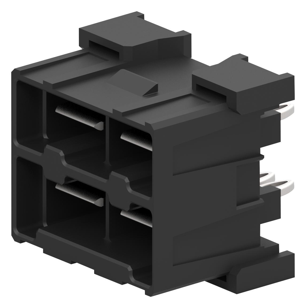 2173132-2 CONNECTOR, HEADER, 4POS, 2ROW, PRESS-FIT TE CONNECTIVITY