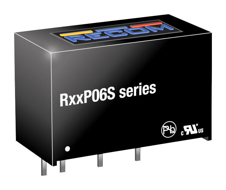 R05P06S DC-DC CONVERTER, 5V, 0.167A RECOM POWER