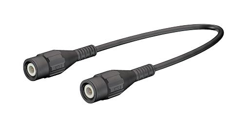 67.9770-100-21 TEST LEAD, BNC PLUG-BNC PLUG, 1M, BLK STAUBLI