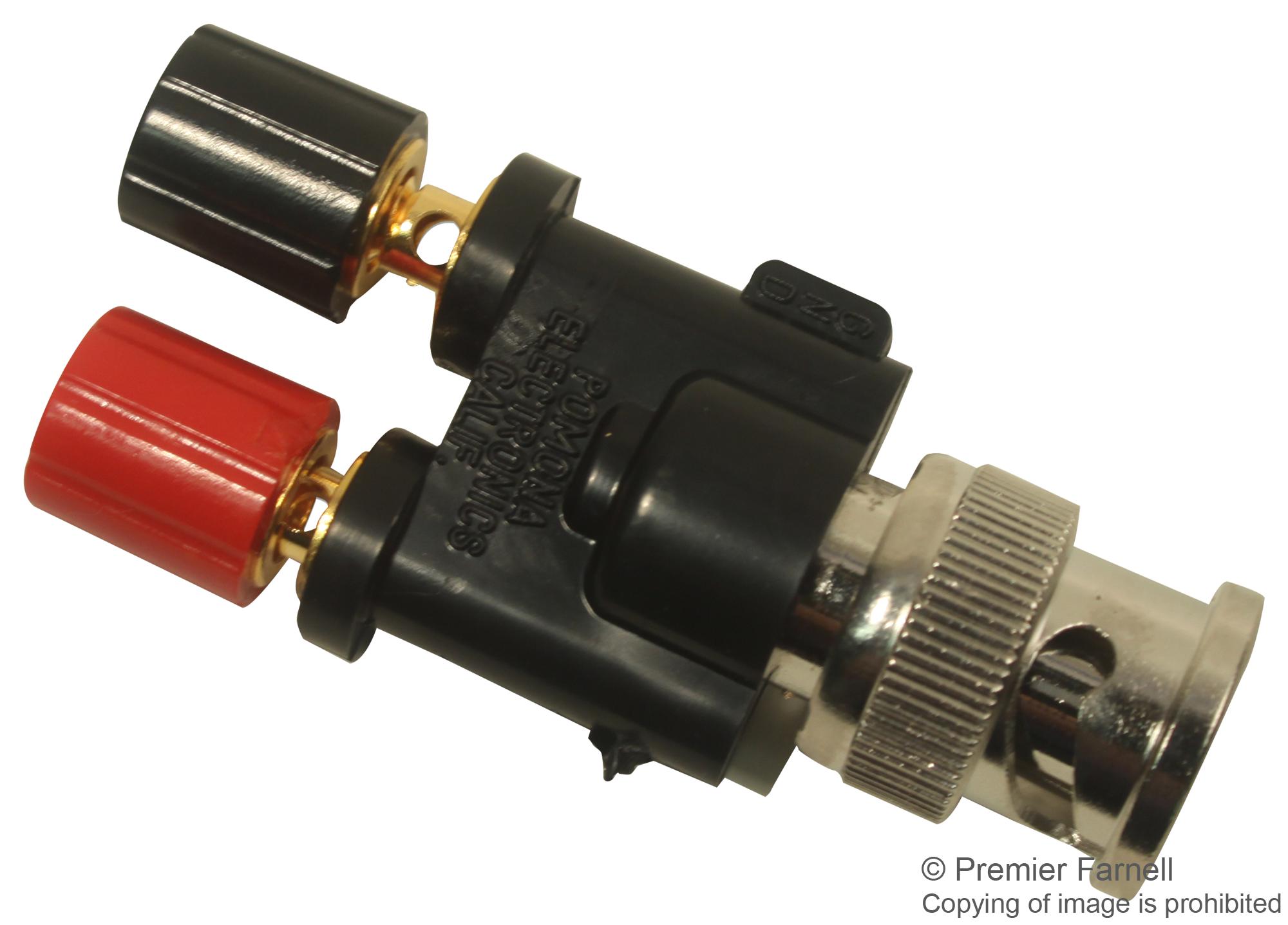 3296. ADAPTER, BINDING POST - BNC PLUG POMONA