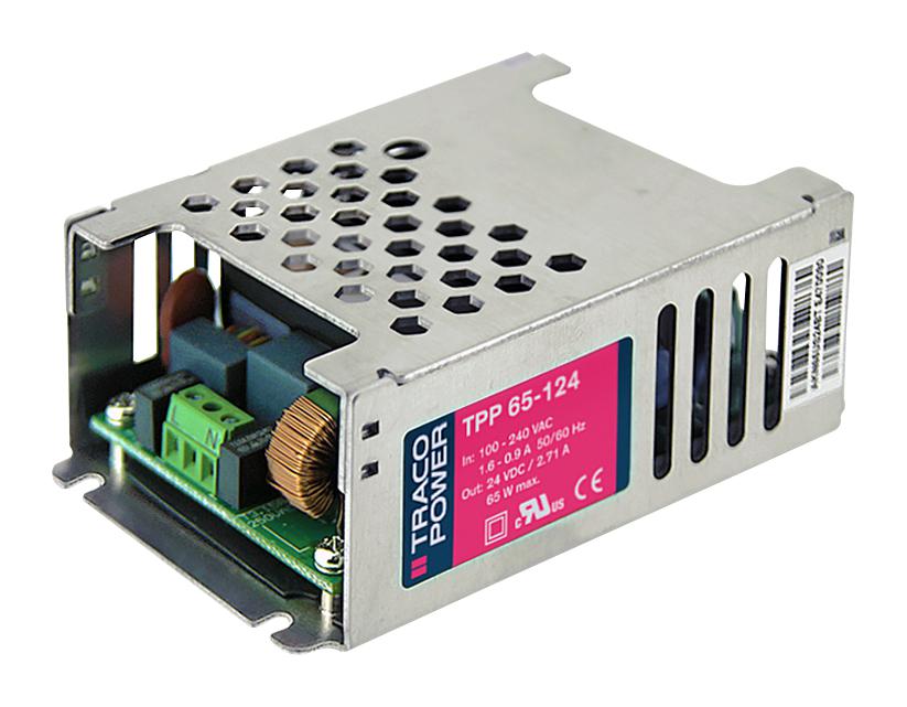 TPP 65-112 POWER SUPPLY, MEDICAL, AC-DC, 12V, 5.42A TRACO POWER