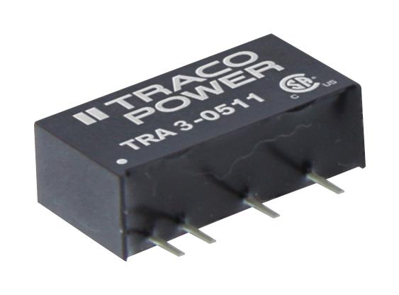 TRA 3-0511 DC-DC CONVERTER, 5V, 0.6A TRACO POWER