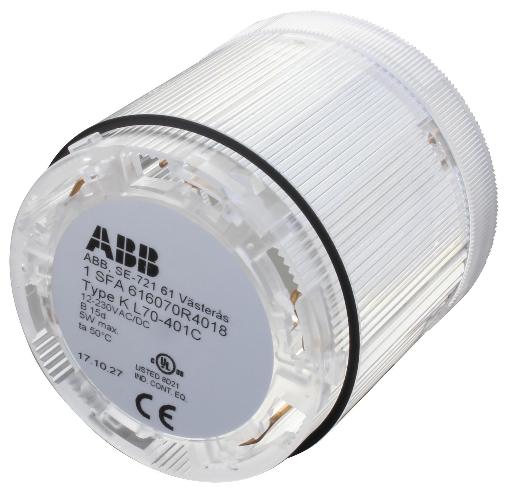 KL70-401C PERMANENT LIGHT, CLEAR, 240V ABB