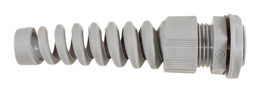PPS16 SL080 CABLE GLAND, POLYAMIDE 6, 10-14MM, SLATE ALPHA WIRE