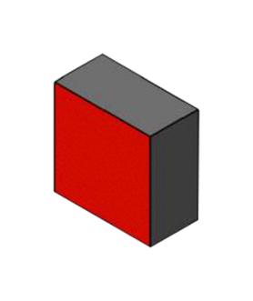 HF8/22; 8.0X8.0X4.0MM BLOCK MAGNET, HARD FERRIT, 8MMX8MMX4MM STANDEXMEDER