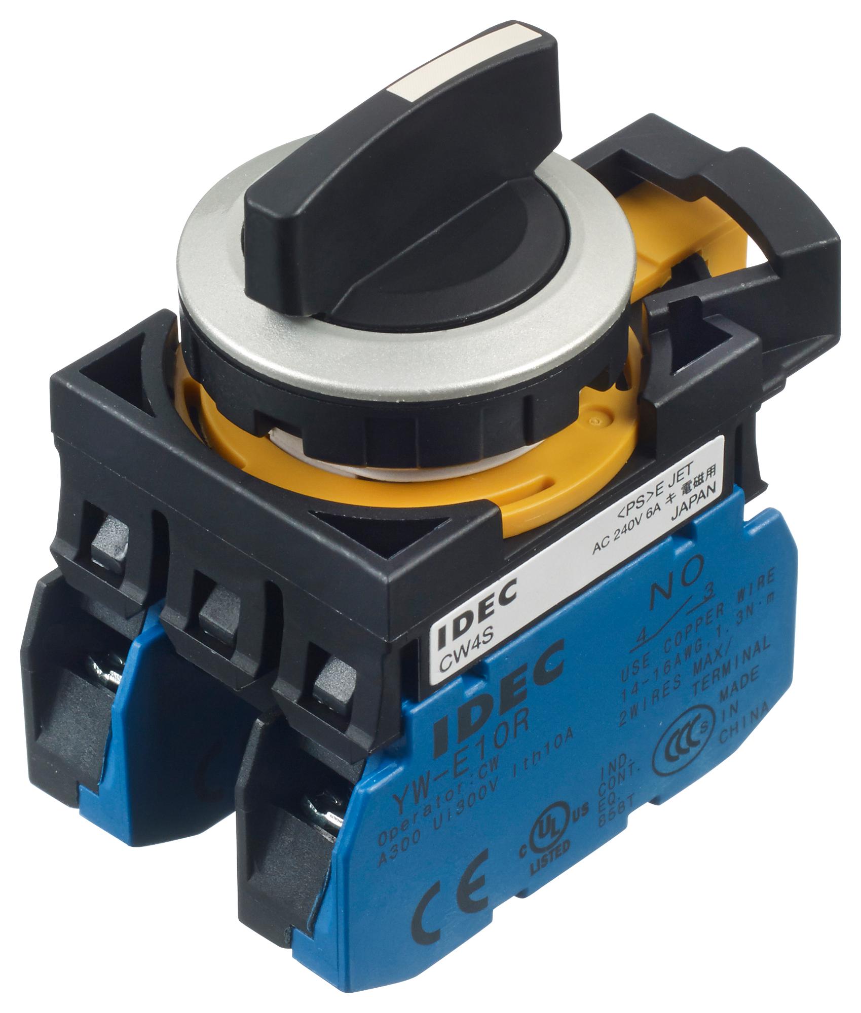 CW4S-3E20 ROTARY SWITCH, 3 POS, 10A, 240VAC IDEC