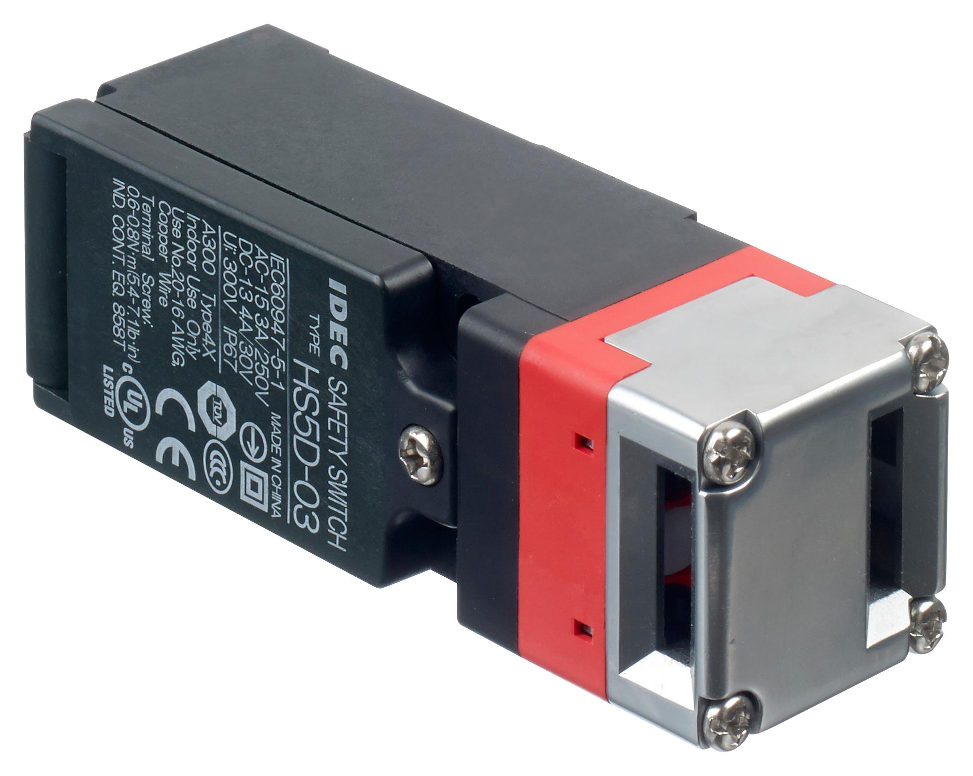 HS5D-03ZRNM SAFETY SW, 3PST-NC, 10A, 250VAC, SCREW IDEC