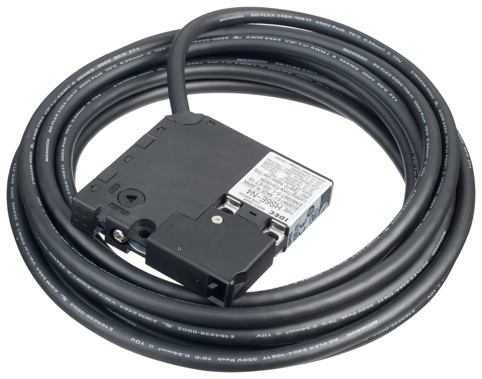 HS6E-N44B05-G SAFETY SW, 3PST-NC, DPST-NO, 2.5A, 250V IDEC