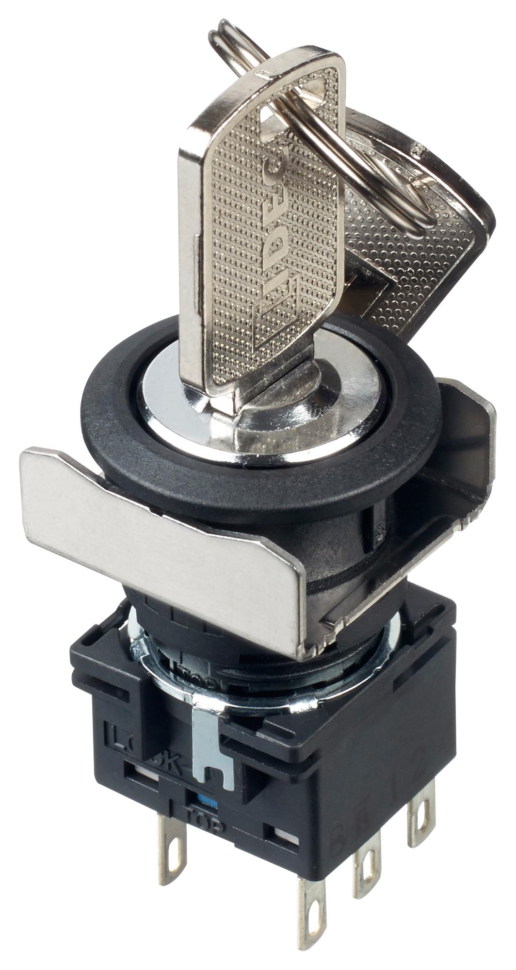 LB6K-3ST6A KEYLOCK SWITCH, 3PDT, 3 POS, 5A, 250VAC IDEC