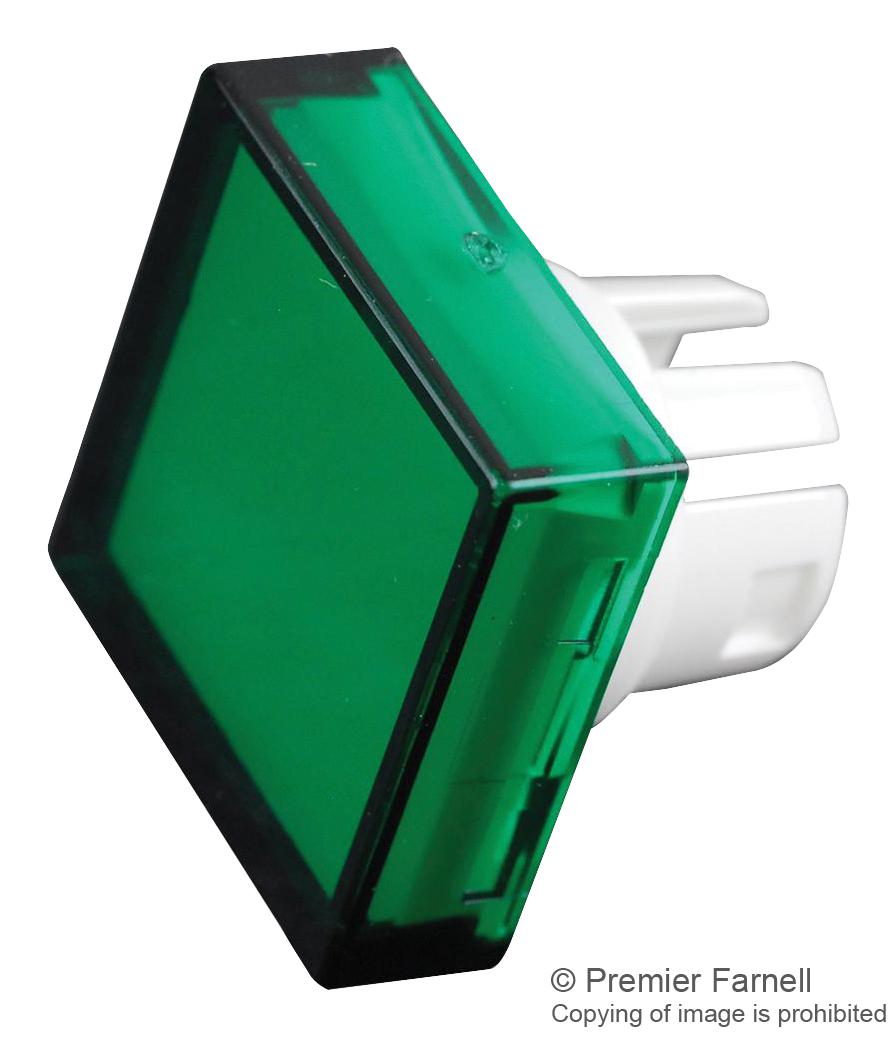 51-953.5 SQUARE LENS, GREEN, PLASTIC EAO