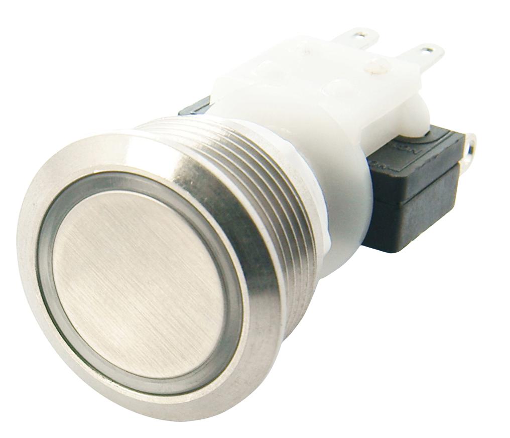 H48M-212W/4044 PB SW, ILLUM, SPDT-DB, 10A, 250VAC, WHT ITW SWITCHES