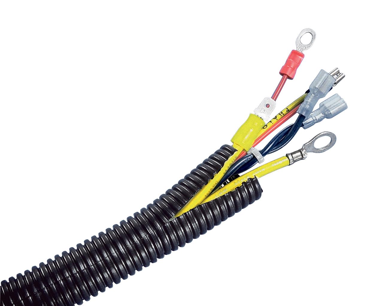 CLT50F-C20 SPLIT CORRUGATE LOOM SLEEVE, 12.8MM, BLK PANDUIT