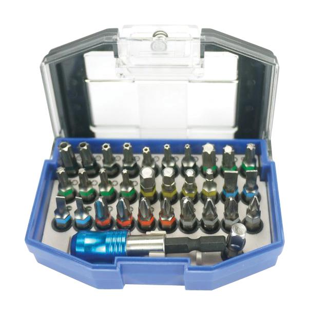 D0488- BIT SET -5032 SCREW DRIVER BIT SET, 32PC, STEEL DURATOOL