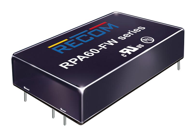 RPA60-2415SFW/N DC-DC CONVERTER, 15V, 4A RECOM POWER