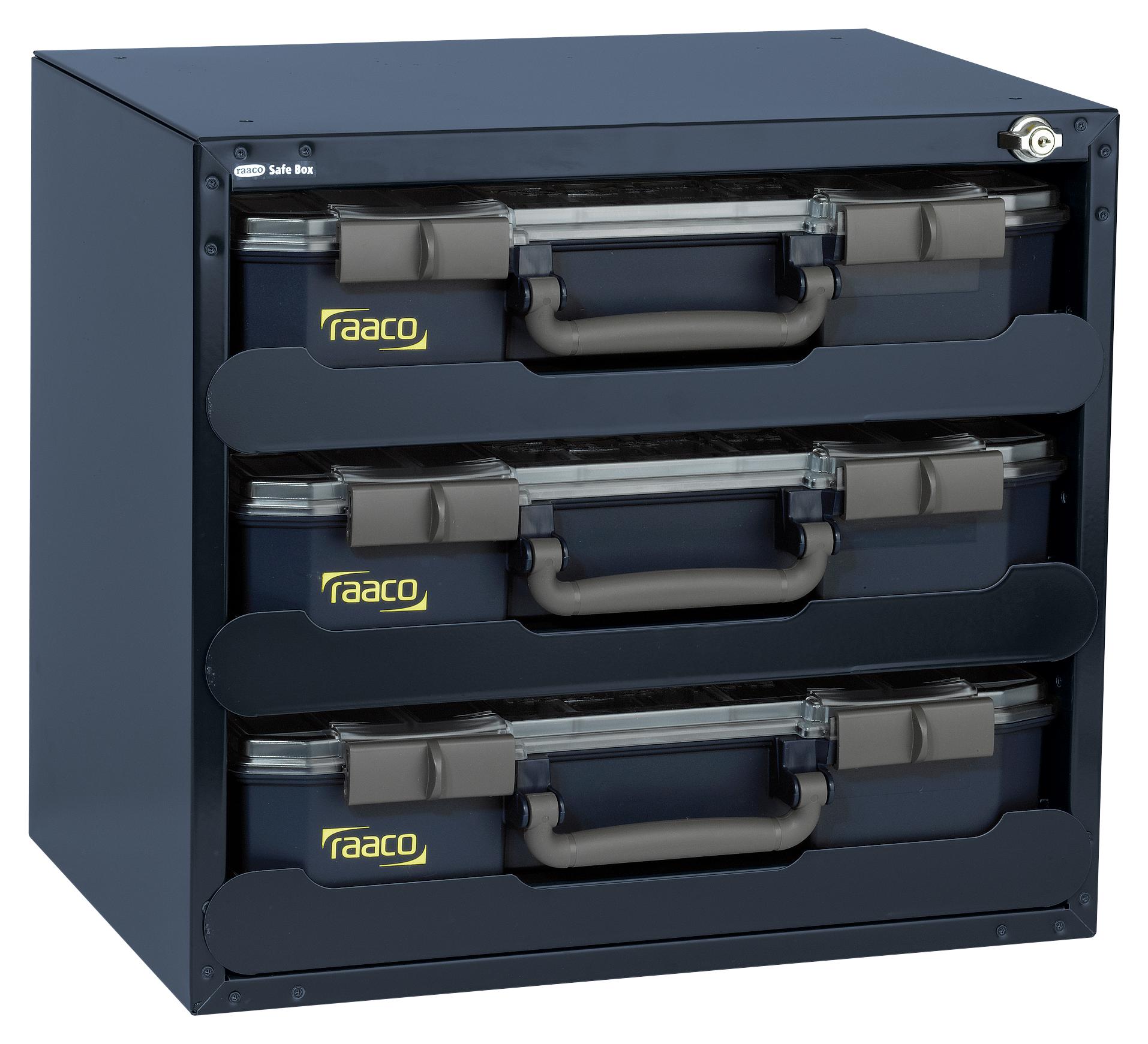 136389 SAFEBOX 80X3, PC/PP, BLUE RAACO