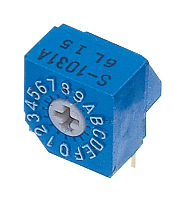 S-1031A ROTARY CODE SW, 16POS, HEX COMP0.1A, 5V NIDEC COPAL ELECTRONICS