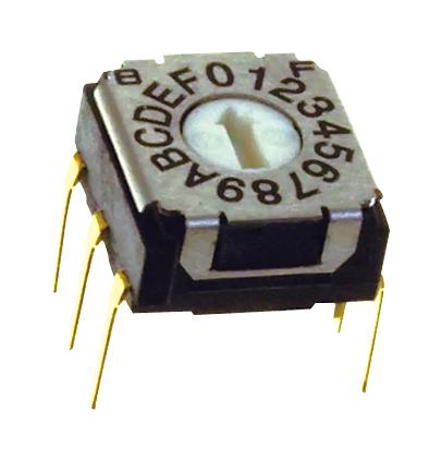 SH-7050MC ROTARY CODE SW, 16POS, HEX, 0.1A, 5V NIDEC COPAL ELECTRONICS