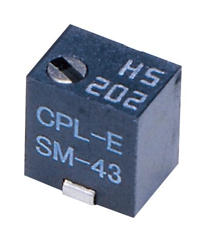 SM-43TW101 TRIMMER, 100R, 0.25W, 5TURNS NIDEC COPAL ELECTRONICS