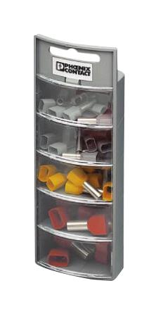 AI-TWIN SORTI BOX GY FERRULE TERMINAL KIT W/RANGE BOX, 40PC PHOENIX CONTACT