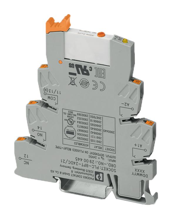 2909667 RELAY MODULE, SPDT, 6A, 250VAC, SOCKET PHOENIX CONTACT