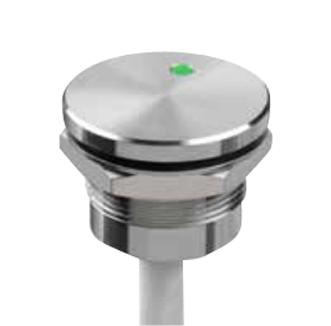 PBAR2AFB000L0GX VANDAL RESISTANT SW, SPST, 0.2A, 6V, GRN APEM