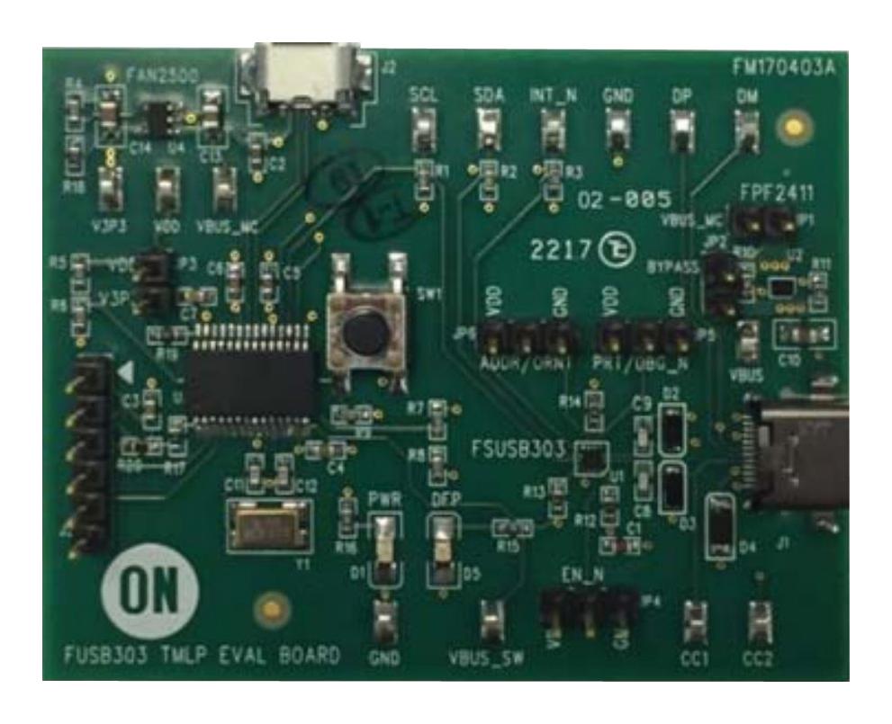 FUSB303GEVB EVAL BOARD, USB TYPE-C PORT CONTROLLER ONSEMI