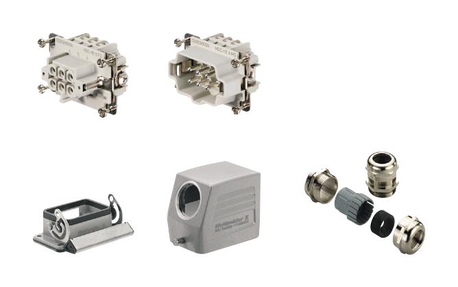 HDC-KIT-HE 06.100 M HDC KIT, 6POS, SIZE 3, M20, SCREW WEIDMULLER
